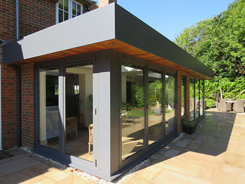 Modern double orangery